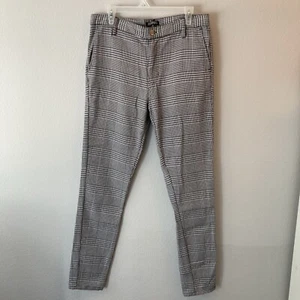 ELWOOD Black & White Houndstooth Check Skinny Pants 32x31 - Picture 1 of 7
