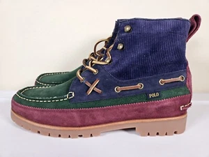 Polo Ralph Lauren Country Ranger MID Farbblock Wildleder Cord Stiefel Herren 10,5 - Bild 1 von 7