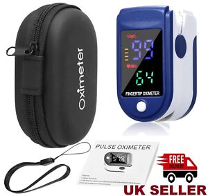 Finger Pulse Oximeter | LED Display | Heart Rate & Oxygen Level Readings -UK
