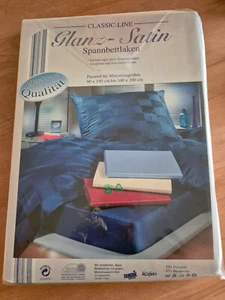 Spannbettlaken / Satin / weiß / 90-100x190-200 - Bild 1 von 2