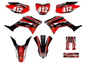 2019-2023 CRF 250 F VIGOR Red Senge Graphics Kit Compatible with Honda - Picture 1 of 10