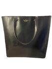 Kate Spade Black Leather Tote Handbag