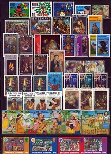Colección de estampillas de Navidad, Belén, Virgen y Niño, 4 páginas ZAYIX 0525L0043 - Imagen 1 de 4