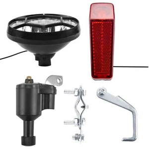 Luz Bicicleta Bicicleta Motorizada Bicicleta Generador de Fricción Dynamo Faro Tail6897 - Imagen 1 de 7