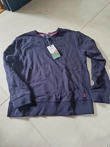 Joules Monique Crew Neck Sweatshirt, French Navy, UK Size 6 - Picture 1 of 6