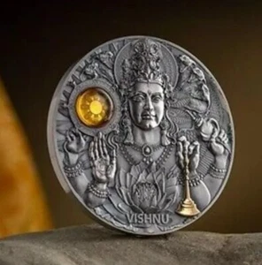 Vishnu Divine Faces of the Sun 3 oz Silbermünze 5$ Niue 2023 - Bild 1 von 5