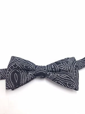 $115 Countess Mara Hombres Informal Gris Negro Pajarita Ajustable Pajarita Foto 1 de 4