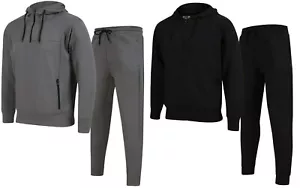 Neu Slim Fit Polyester Uni Stil Reißverschluss Trainingsanzüge Freizeit und Activewear - Bild 1 von 55