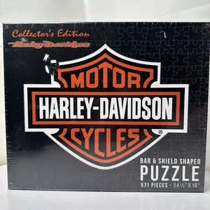 Harley Davidson motor cycles Bar & Shield Shaped Puzzle/Collector’s Edition - Picture 1 of 3