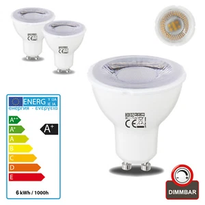 6W GU10 Reflector LED Lámpara Bombilla Spot Luz Bombilla Regulable Pack Ahorro - Imagen 1 de 3