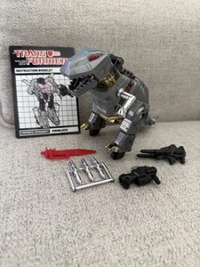 Vintage G1 Transformers Grimlock Dinobot Complete Hasbro 85 Autobot MINT AF - Picture 1 of 4