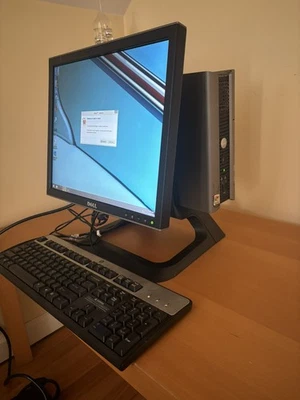 Windows 8 Dell optiplex 755 Desktop computer duo core 2GB 17" Monitor 74GB HD - Image 1 of 4