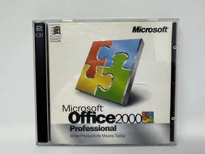 Microsoft MS Office 2000 Professional Edition Upgrade Install CD Key Vintage - Picture 1 of 14