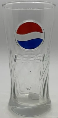 Vaso Pepsi vintage rastal en relieve remolino Foto 1 de 4