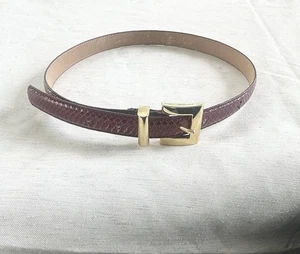 Cinturón vintage de piel de serpiente para mujer S/M - Imagen 1 de 5