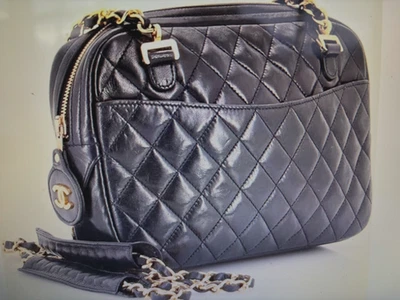 Bolso CHANEL Vintage Bolsillo Acolchado Piel de Cordero Foto 1 de 4