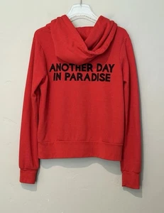 Aviator Nation Another Day In Paradise Hoodie Gr. Small Rot Loungewear Unisex - Bild 1 von 8