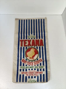 Baby Küken Kratztuch Futtersack TEXANA Küken Taylor Grain Van Alstyne Texas 8 - Bild 1 von 8
