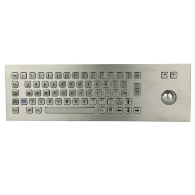 USB Industrial Stainless Steel Metal Rugged Keyboard For Self Service Kiosk - Image 1 of 4