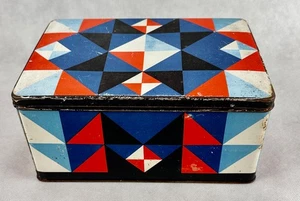 MARTEL SCHWICHTENBERG BLECHDOSE GROSS ART DECO BAUHAUS WIE BAHLSEN SEHR SELTEN - Bild 1 von 9
