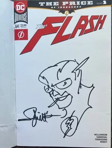 The Flash ANDY MUSCHIETTI ORIGINAL SKETCH AND SIGNED Comic Book - Picture 1 of 1