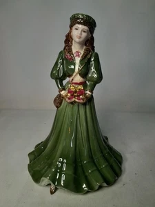 Coalport Figur A GIFT AT CHRISTMAS Limited Edition #261 Ladies of Fashion - Bild 1 von 8