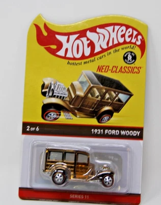 2011 Hot Wheels BROWN 1931 FORD WOODY Redline Club RLC #3118/04000 Neo Classics - Image 1 of 4