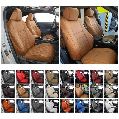 EKR Custom Fit 2001-2004 Toyota Tacoma Car Seat Covers Full Set Leather 2 Seats Foto 1 de 4