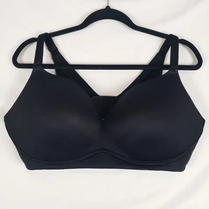 Reggiseno push-up senza ferretto Torrid Dream 44D nero liscio t-shirt spinta regolabile - Foto 1 di 12