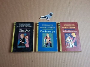 SIGRID UNDSET The Master of Hestviken Vol 1-3 1st Signet Printings 1963 - 1964 - Picture 1 of 10