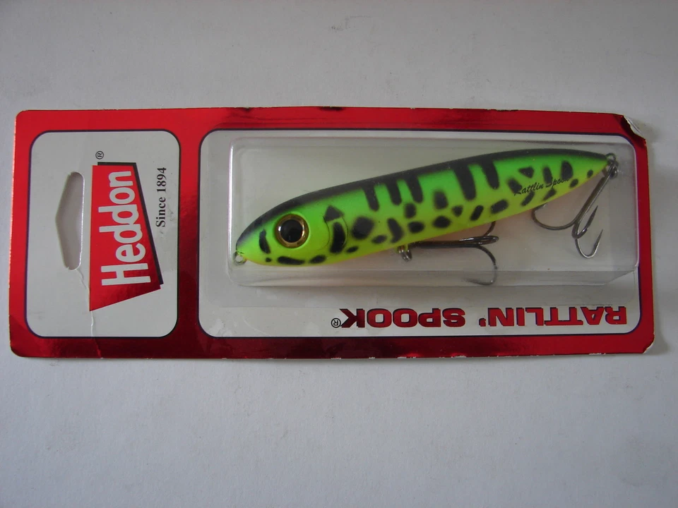 Heddon Rattlin Spook XR9253-GRA Fluorescent Green Craw