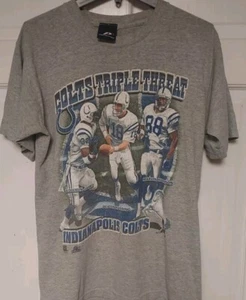 VTG Pro Player Manning, Harrison, James Indianapolis Colts Triple Threat L Tee - Picture 1 of 3