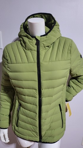 NUOVO MICHAEL KORS GIACCA DONNA ULTRA LEGGERA PIUMINO IMBOTTITO CAPPUCCIO TAGLIA M