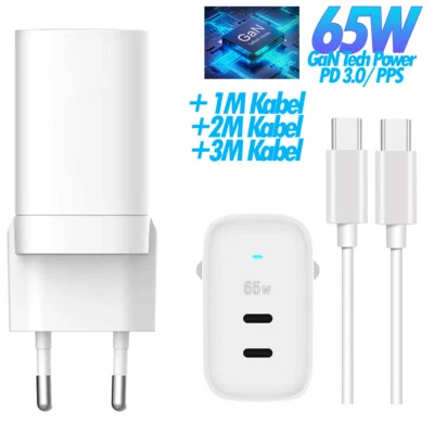 Für Samsung Galaxy Book4 4 Pro Schnellladegerät Usb C Adapter 65W Ladekabel - Bild 1 von 4