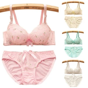Women Ladies Sexy Floral Lace Padded Push Up Underwear Bra Set Lingerie Knicker_ - Picture 1 of 20