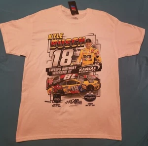 KYLE BUSCH KANSAS WIN T-SHIRT * LARGE * NEU MIT ETIKETT * - Bild 1 von 4