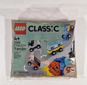 LEGO Classic 30510 90 Years of Cars 71 Piece Iconic Cars Toy Set Polybag New!  - Picture 1 of 7