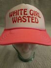 Men's Adjustable Snap Back Otto Collection Pink White Girl Wasted Trucker Hat 