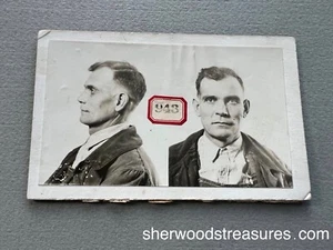 1928 FARMER WORKWEAR POLICE CRIMINAL TOPEKA KANSAS  MUG SHOT STOLEN PROPERTY - Picture 1 of 3