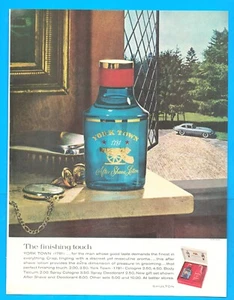 1963 York Town after shave lotion vintage PRINT AD men's shave lotion - Picture 1 of 3
