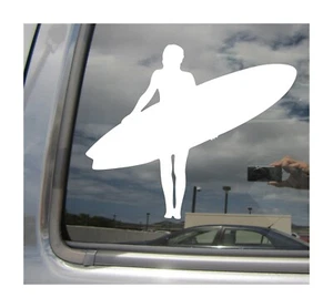 Surfer Girl - Surfing Surf Hawaii Car Laptop Window Vinyl Decal Sticker 04010 - Picture 1 of 2