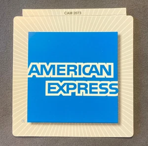 Adesivo sticker double face AMERICAN EXPRESS vetrofania autocollant credit card - Bild 1 von 2