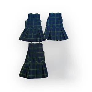 DENNIS UNIFORM School Jumpers Belair Plaid Girls Size 6 G6 LOT OF 3 MADE IN USA - Picture 1 of 4