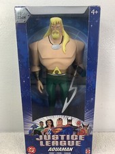 DC Justice League Figure Aquaman Action Figure 2004 Mattel 10" MOC Sealed 
