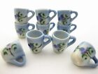 10 Orchid Flower Paint Ceramic Tea Coffee Mug Cup Dollhouse Miniature 13216