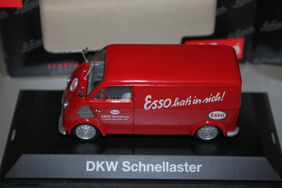 Schuco 77365 DKW Schnellaster Scatola " Esso " 1:43 Vetrina Conf. Orig. - Immagine 1 di 1