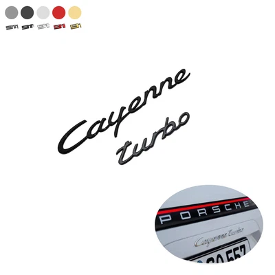 Nuevo Para Porsche Cayenne Letras Insignia Trasera Emblema Cubierta Tapa OEM Foto 1 de 3