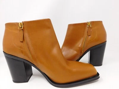 Botas para mujer Franco Sarto Vivica botines al tobillo tostado punta cuadrada tacón bloque talla 8,5 Foto 1 de 4