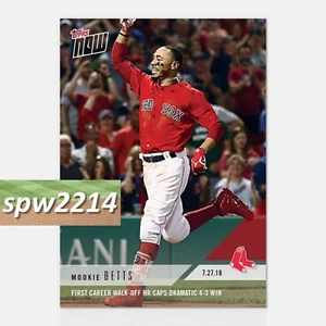 2018 Topps Now Mookie Betts 1st Career Walk-Off HR #513 - Picture 1 of 1