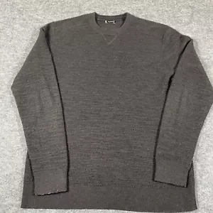 Smartwool Sweater Mens Large L Black Wool Blend Ribbed Stretch Comfort Hiking - Picture 1 of 12